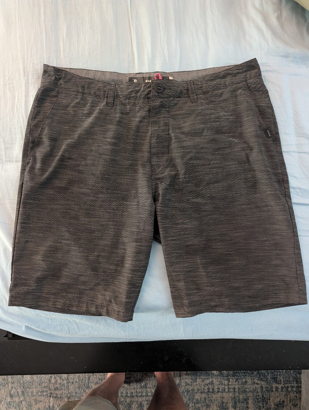 Men's Black Heather Swim Shorts 38